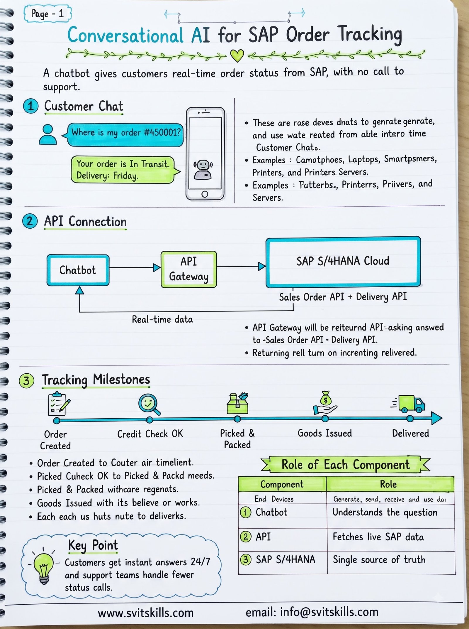 Automating B2B Customer Order Tracking with Conversational AI & SAP SD